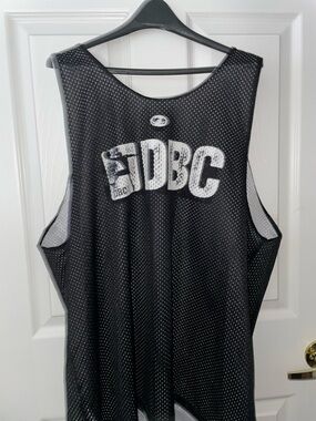 Reversible DBC Mesh Tank Top | Black & White, #40 Jersey Style